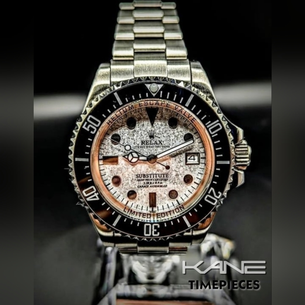 Relax SNOWFLAKE Dial with NH35 in a Deep Sea style case-44mm Heavy build by KANE